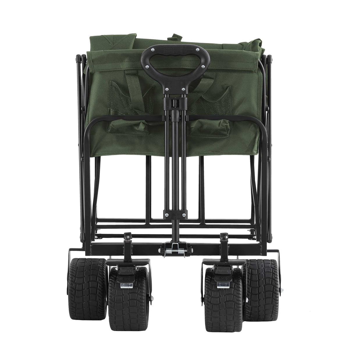 Explorer Foldable Handy Cart – Green – Extra Wide Wheels – 100KG Load - GARDEN TIDY BAGS, CARTS, SUNDRY ACCESSORIES - Beattys of Loughrea