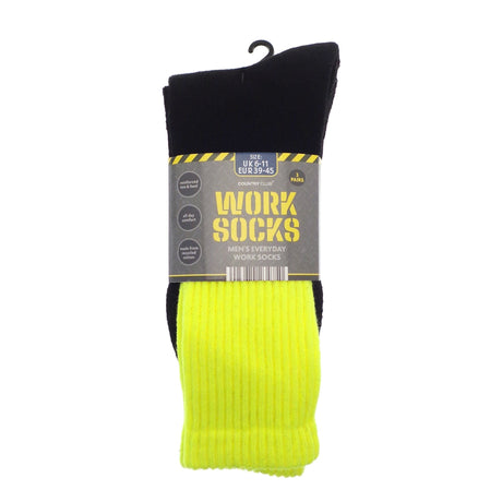 Pack of 3 Everyday Cotton Work Socks – Bright Tops - SOCKS - Beattys of Loughrea