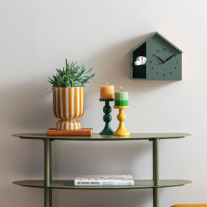 Wall Clock Peeking Doggy Jungle Green - CLOCKS - Beattys of Loughrea