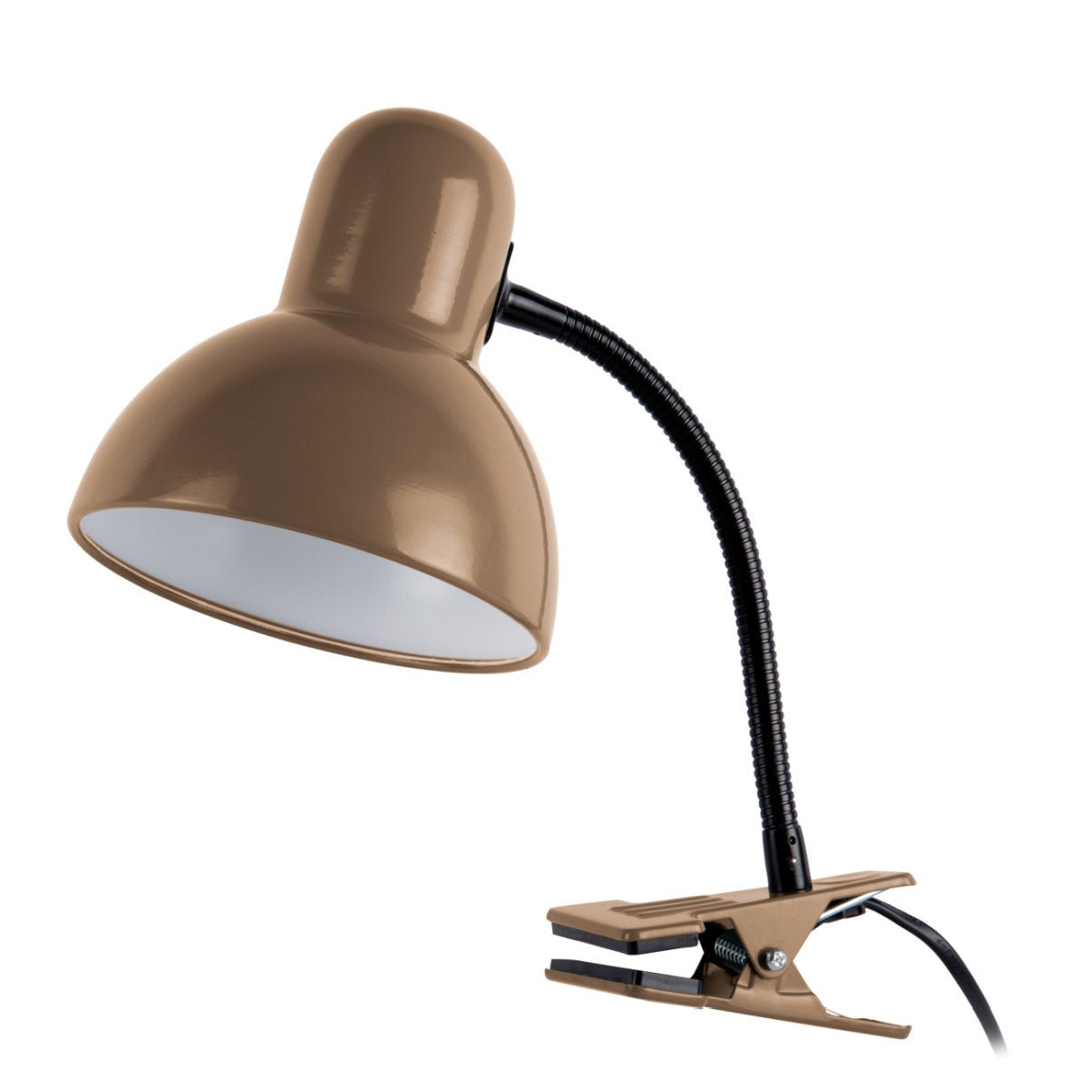 Clip On Lamp New Retro – Mocha Brown - DESK/READING LAMPS - Beattys of Loughrea