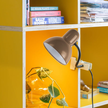 Clip On Lamp New Retro – Mocha Brown - DESK/READING LAMPS - Beattys of Loughrea