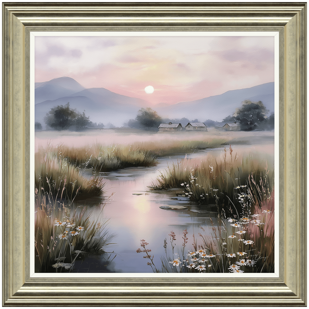 Blush Meadow II HF Framed Picture - MP143 - Beattys of Loughrea | www.beattys.ie