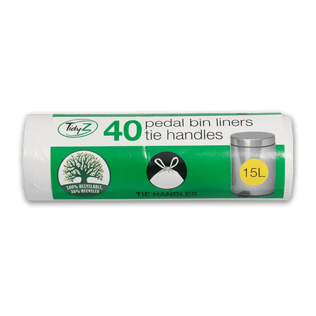 Pedal bin liners white 40pk 15L - Beattys of Loughrea | www.beattys.ie