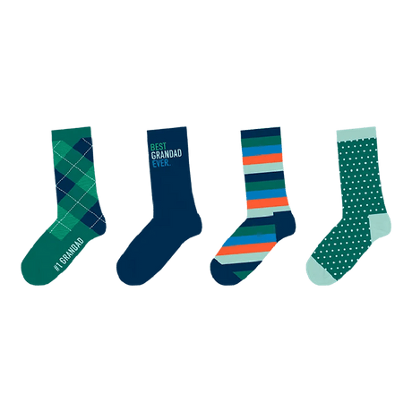 Father's Day Grandad Socks Gift Set 4PK - Beattys of Loughrea | www.beattys.ie