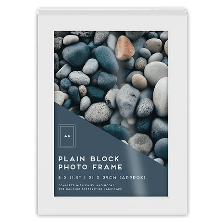 White Block Photo Frame A4 - Beattys of Loughrea | www.beattys.ie