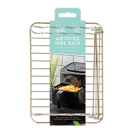 Rectangle Air Fryer Rack With 4 Skewers - Beattys of Loughrea | www.beattys.ie