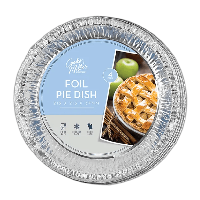 21.5cm Foil Pie Dishes 4pk - Beattys of Loughrea | www.beattys.ie