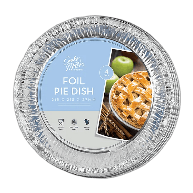 21.5cm Foil Pie Dishes 4pk - Beattys of Loughrea | www.beattys.ie