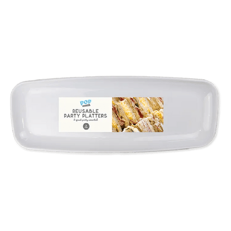Reusable Plastic Platters 2pk - Beattys of Loughrea | www.beattys.ie