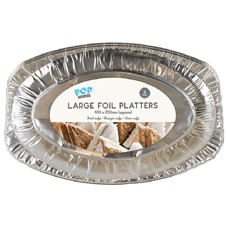 Large Foil Platters 2pk - Beattys of Loughrea | www.beattys.ie