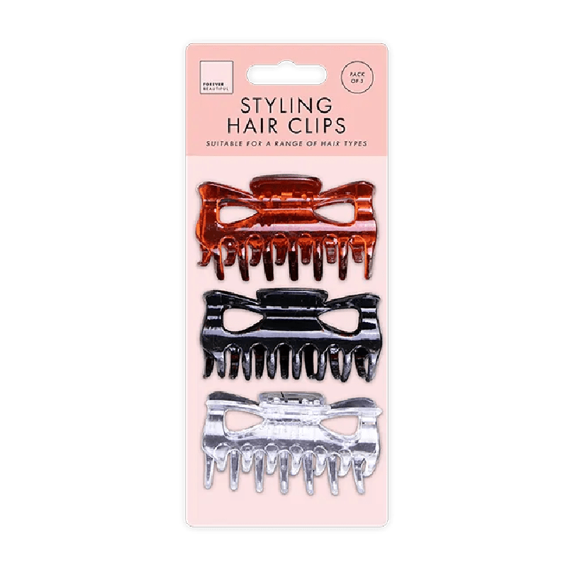 Hair Claw Clips 3pk - Beattys of Loughrea | www.beattys.ie