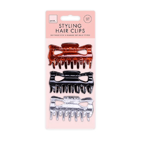 Hair Claw Clips 3pk - Beattys of Loughrea | www.beattys.ie