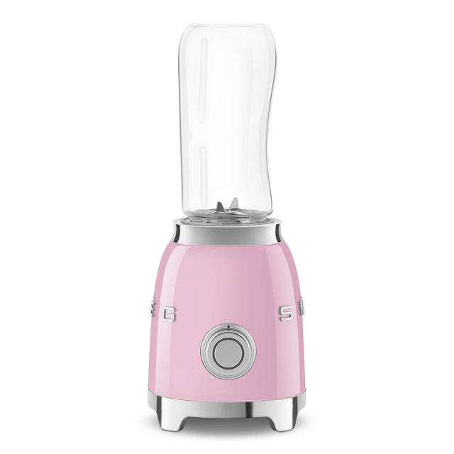 Smeg 50's Style Mini Personal Blender & Smoothie Maker Pink | PBF01PKUK - HAND BLENDERS CHOPPERS - Beattys of Loughrea