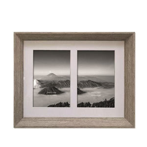 Natural Photo Frame Double 4x6in - PHOTO FRAMES - PLATED, GILT, STONE - Beattys of Loughrea