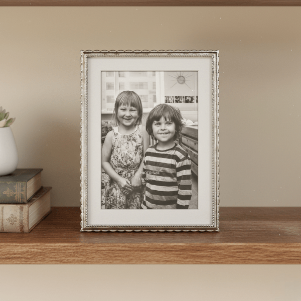 Metal Photo Frame 5x7in - PHOTO FRAMES - PLATED, GILT, STONE - Beattys of Loughrea