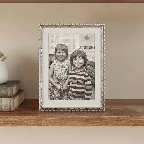 Metal Photo Frame 5x7in - PHOTO FRAMES - PLATED, GILT, STONE - Beattys of Loughrea