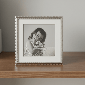 Metal Photo Frame 4x4in - PHOTO FRAMES - PLATED, GILT, STONE - Beattys of Loughrea