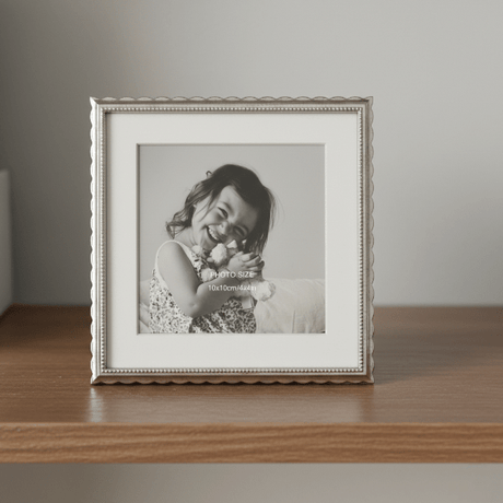 Metal Photo Frame 4x4in - PHOTO FRAMES - PLATED, GILT, STONE - Beattys of Loughrea