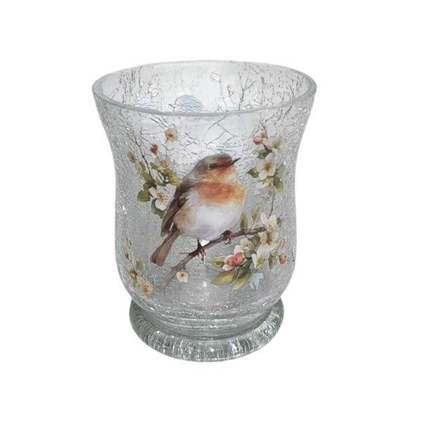 Robin Hurricane 11cm - CANDLE HOLDERS / Lanterns - Beattys of Loughrea
