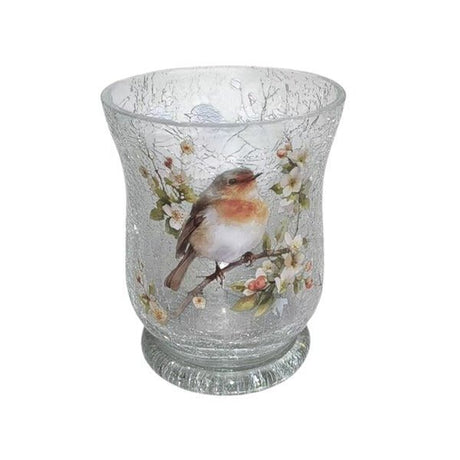 Robin Hurricane 11cm - CANDLE HOLDERS / Lanterns - Beattys of Loughrea