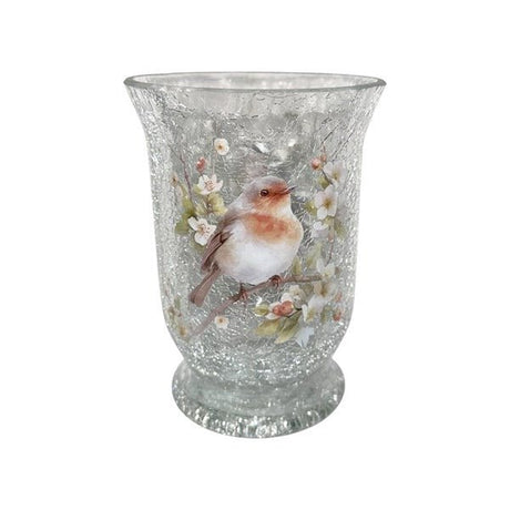 Robin Hurricane 15cm - CANDLE HOLDERS / Lanterns - Beattys of Loughrea