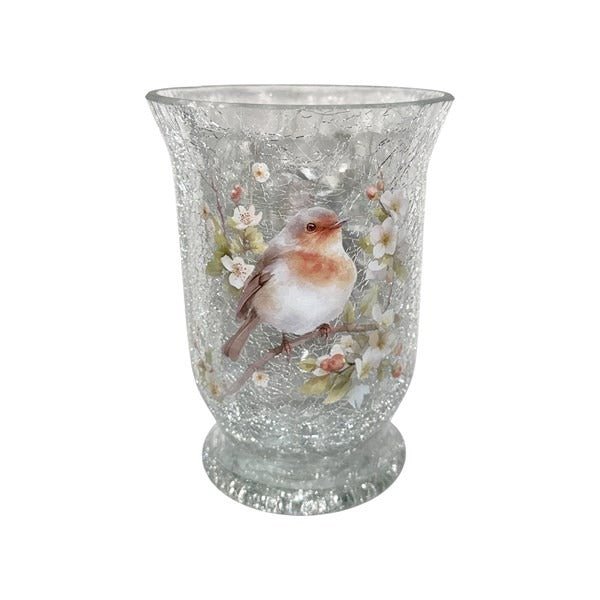Robin Hurricane 15cm - CANDLE HOLDERS / Lanterns - Beattys of Loughrea
