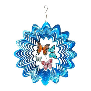 Butterfly Wind Spinner 30cm - GARDEN ORNAMENTS INCL SOLAR - Beattys of Loughrea