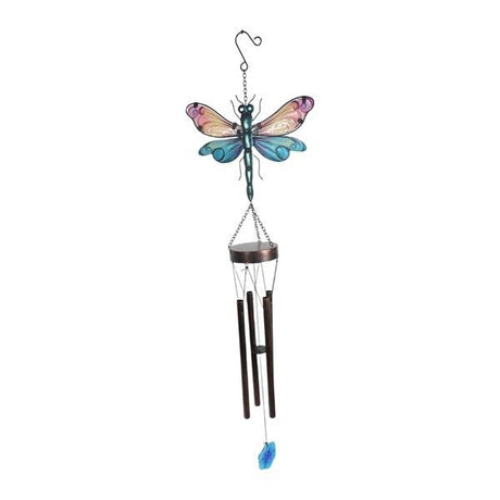 Dragonfly Wind Chime 23x78cm - GARDEN ORNAMENTS INCL SOLAR - Beattys of Loughrea