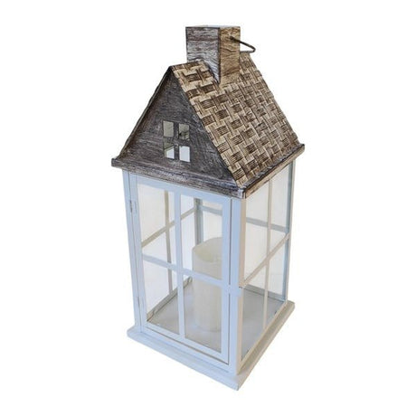 LED House Lantern 45cm - CANDLE HOLDERS / Lanterns - Beattys of Loughrea