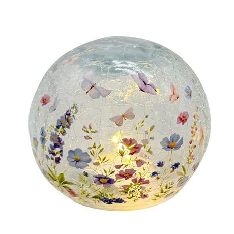 LED Floral Butterfly Ball 12cm - BATTERY LED CANDLES - Beattys of Loughrea