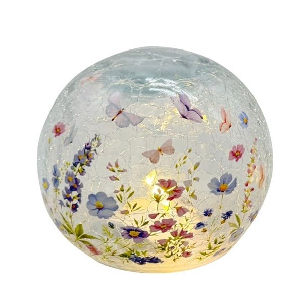 LED Floral Butterfly Ball 12cm - BATTERY LED CANDLES - Beattys of Loughrea