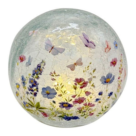 LED Floral Butterfly Ball 15cm - BATTERY LED CANDLES - Beattys of Loughrea