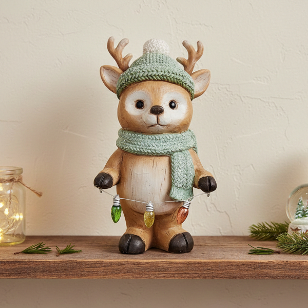 Cerf de Noël 10x19cm