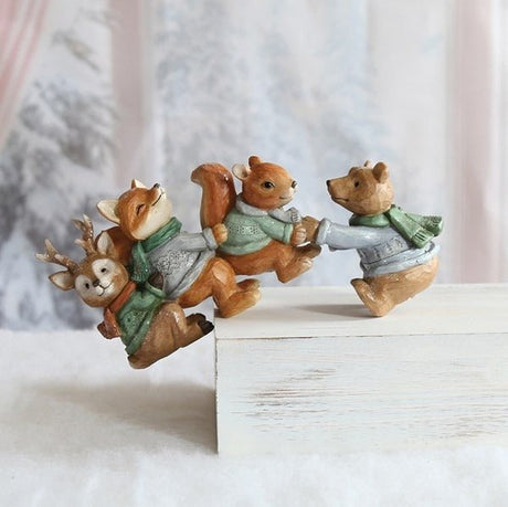 Woodland Playtime 26x17cm - XMAS ROOM DECORATION LARGE AND LIGHT UP - Beattys of Loughrea