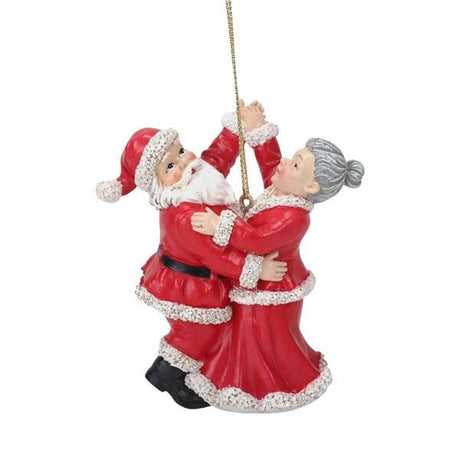 Santa Couple Tree Decoration 9cm - XMAS BAUBLES - Beattys of Loughrea