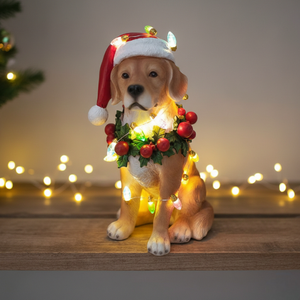 LED Christmas Retriever 12x25cm
