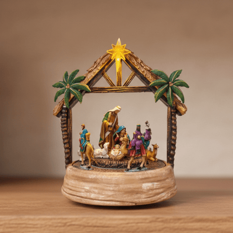 LED Animated Nativity 21.5cm - XMAS CRIBS - Beattys of Loughrea