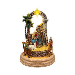 LED animierte Krippe 22cm