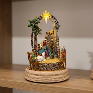 LED animierte Krippe 22cm