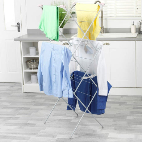 Russell Hobbs® 3 Tier Clothes Airer Pink/Grey - CLEANING CLOTHES AIRER - Beattys of Loughrea