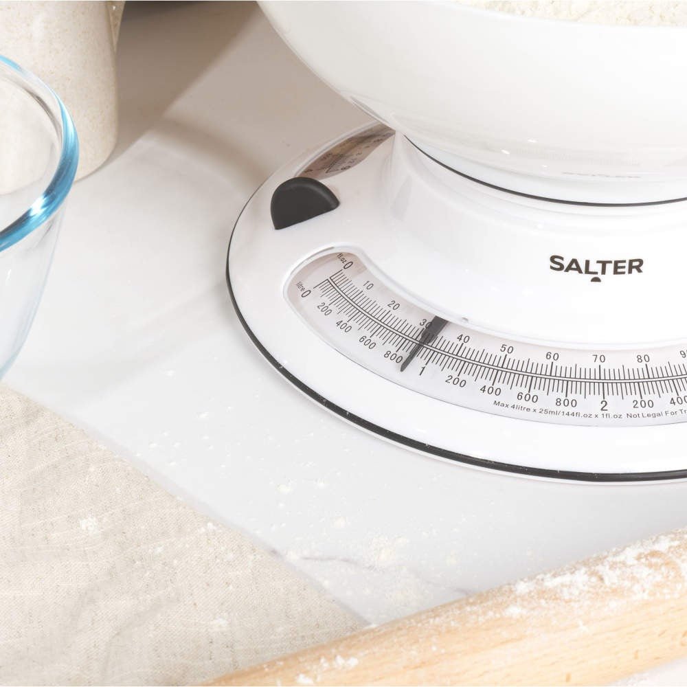 Salter Aquaweigh Mechanical Kitchen Scale – White - KITCHEN SCALES - Beattys of Loughrea