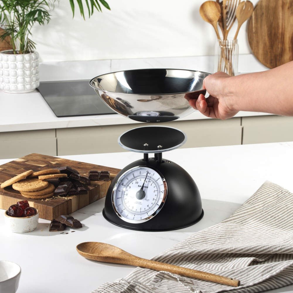 Salter Timeless Mechanical Kitchen Scale – Black - KITCHEN SCALES - Beattys of Loughrea