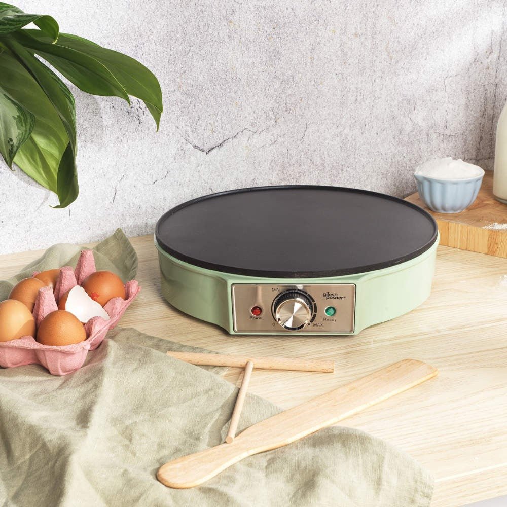 Giles & Posner Crepe Maker – Green - PANCAKE WAFFLE MAKERS - Beattys of Loughrea