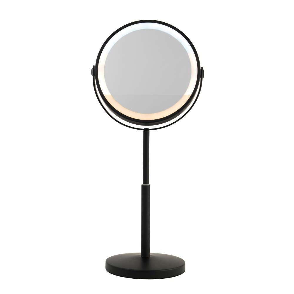 Beldray Rechargeable 7” Double Sided Makeup Mirror With Lights – Black - WALL MIRRORS - Beattys of Loughrea