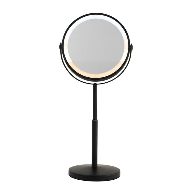 Beldray Rechargeable 7” Double Sided Makeup Mirror With Lights – Black - WALL MIRRORS - Beattys of Loughrea