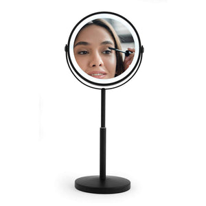 Beldray Rechargeable 7” Double Sided Makeup Mirror With Lights – Black - WALL MIRRORS - Beattys of Loughrea