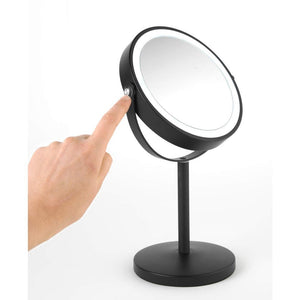 Beldray Rechargeable 7” Double Sided Makeup Mirror With Lights – Black - WALL MIRRORS - Beattys of Loughrea