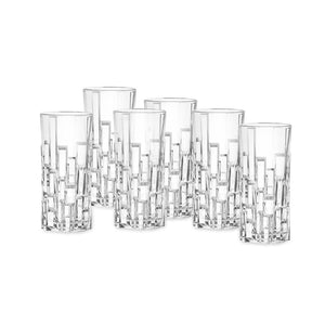 RCR Crystal ETNA Set of 6 Hi - Ball Glasses – 340ml - DRINKING GLASSES - Beattys of Loughrea