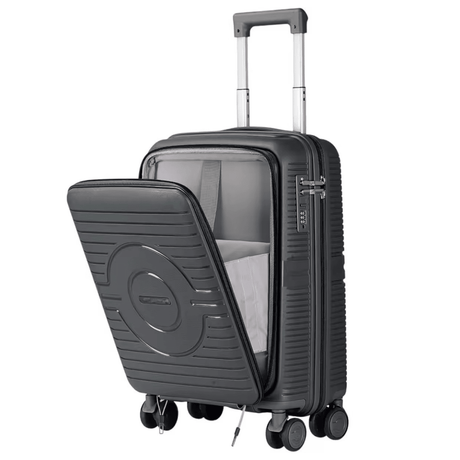 Bordlite Hardshell Suitcase with Laptop Compartment 55 x 37 x 24cm – Black - LUGGAGE, SUITCASES, TROLLEY BAGS - Beattys of Loughrea