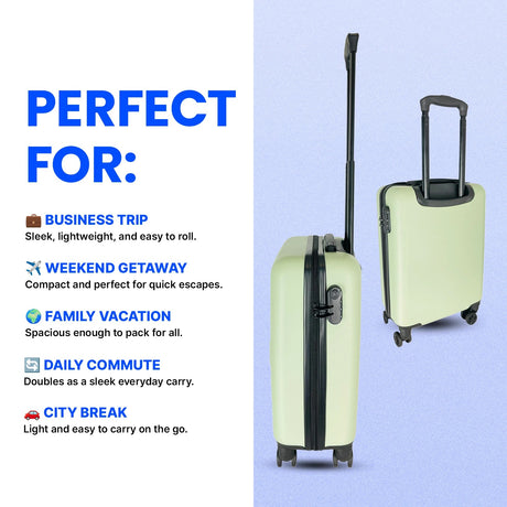 Bordlite Keep Calm, It's a Carry On Cabin Case 54 x 36 x 20cm – Green - LUGGAGE, SUITCASES, TROLLEY BAGS - Beattys of Loughrea